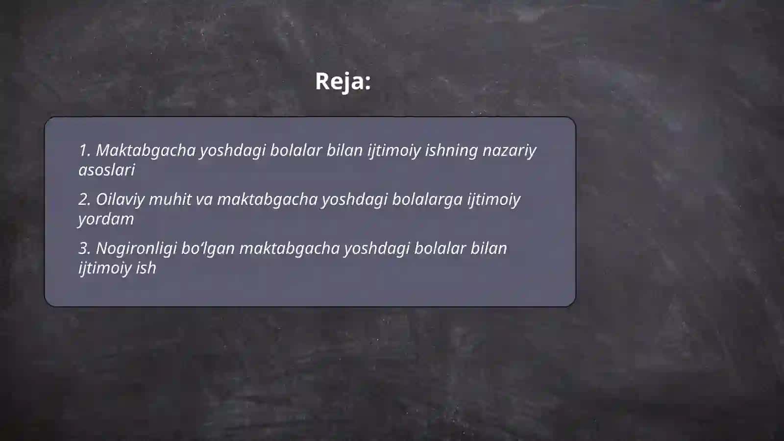 Maktabgacha yoshdagi bolalar bilan ijtimoiy ish 2