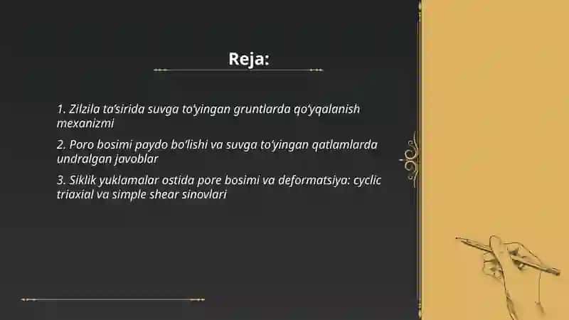 Suvga to‘yingan gruntlarning zilzila ta’sirida qo‘yqalanishi 2