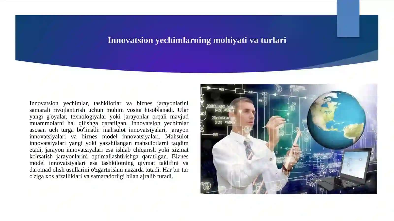 Strategikbpshqaruvda innovatsion yechimlar va ular 2