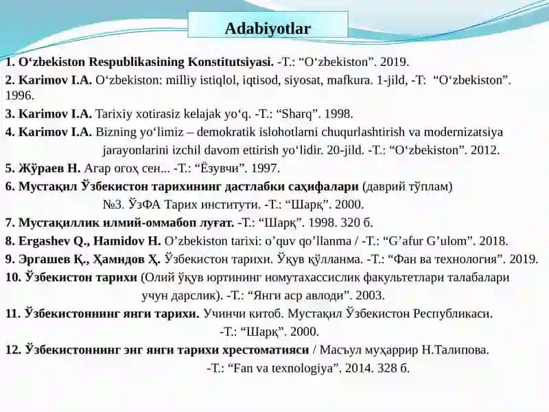 О‘ZBEKISTON TANLAGAN MUSTAQIL RIVOJLANISH YО‘LI VA UNING AHAMIYATI.pptx 2