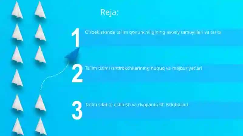 Ta'lim qonunchiligining tarixi 2