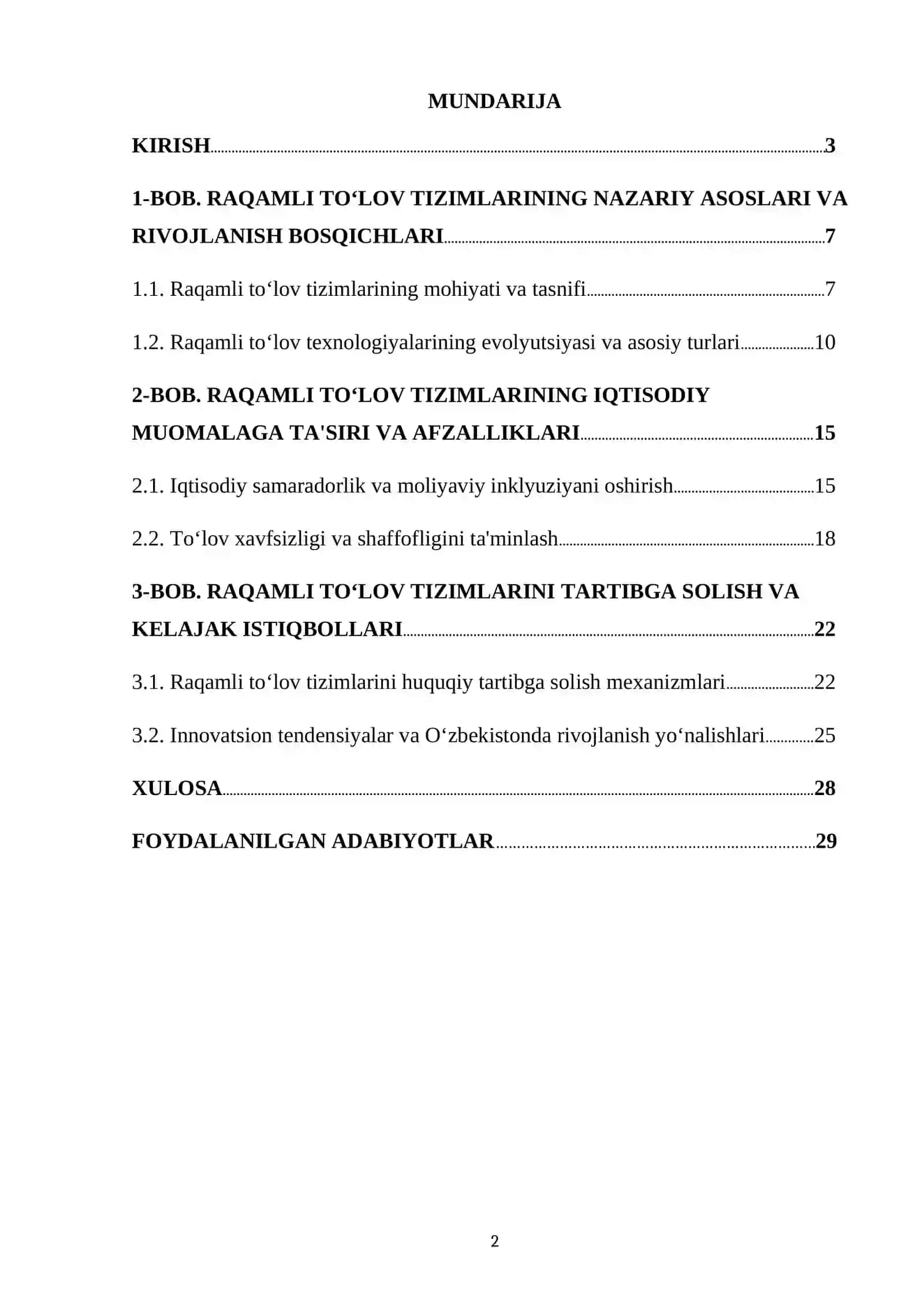 RAQAMLI TO‘LOV TIZIMLARINING NAZARIY ASOSLARI VA RIVOJLANISH BOSQICHLARI 2