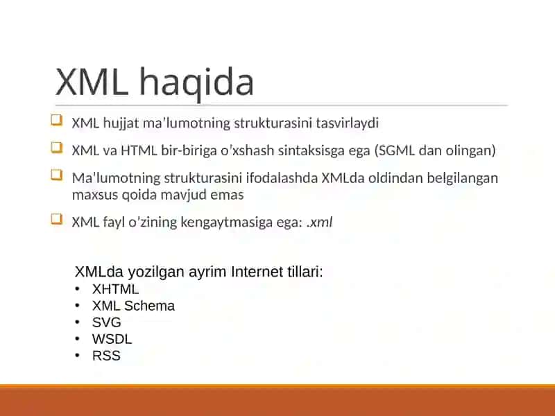 TheeXtensibleMarkupLanguage (XML) 2