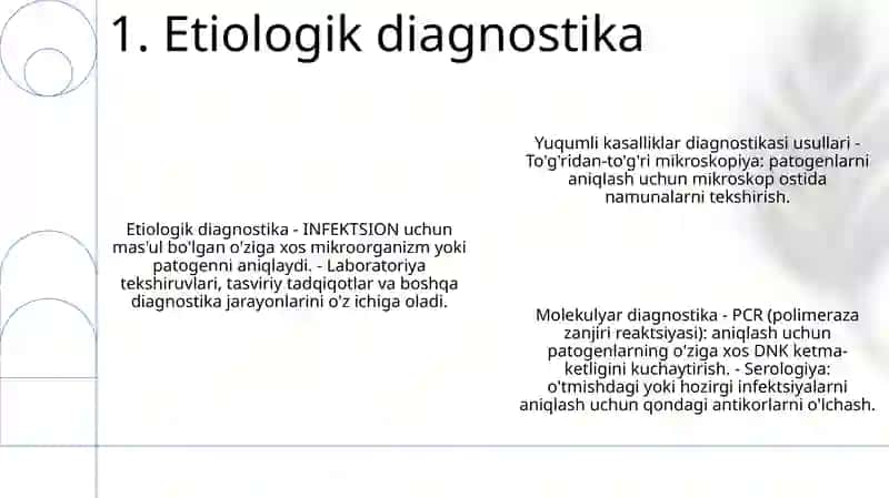 Infektsiyon Kasalliklarni Diagnostika Usullari 2