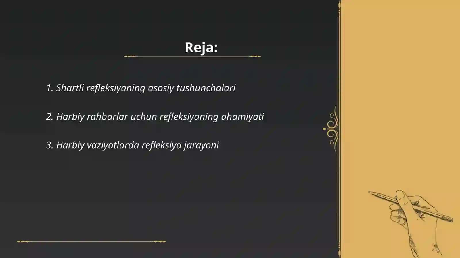 Shartli refleksiya o'rni 2