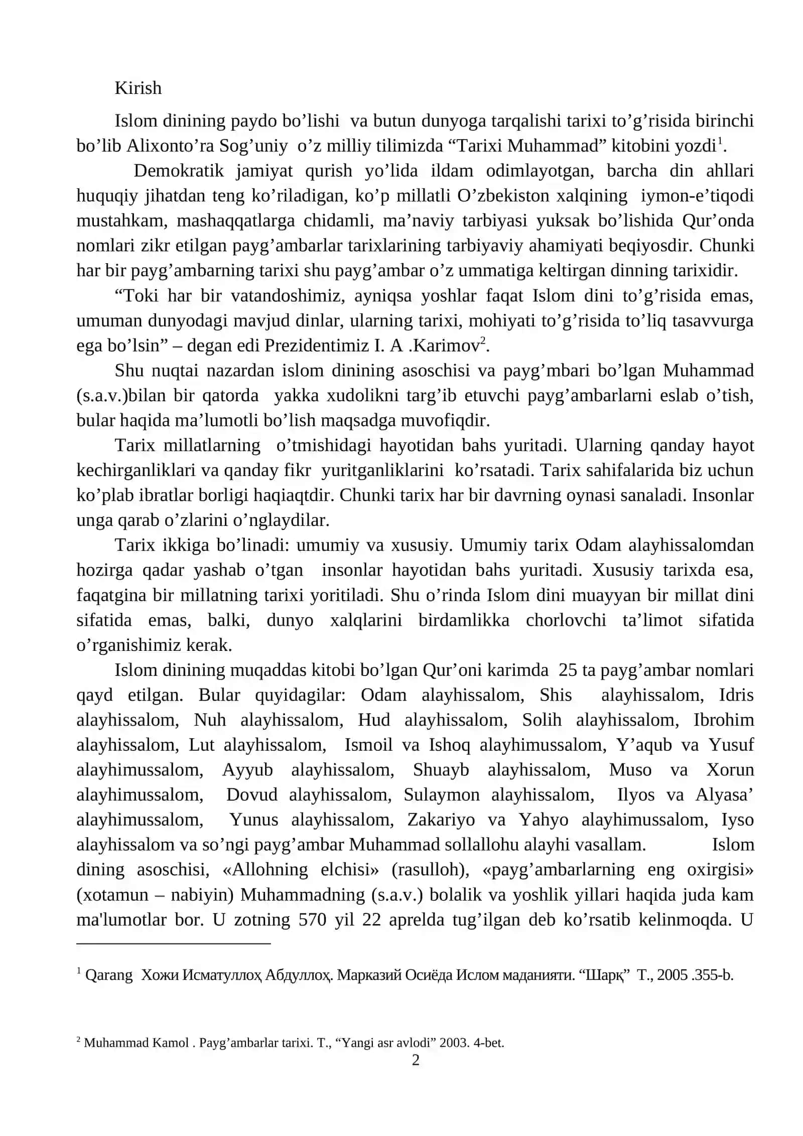 ISLOM DINI PAYDO BO'LISHI VA TARIXIY TARAQQIYOTI MOHIYATI 2