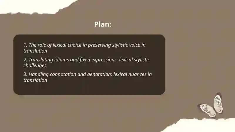 Lexical Stylistics in Translation 2