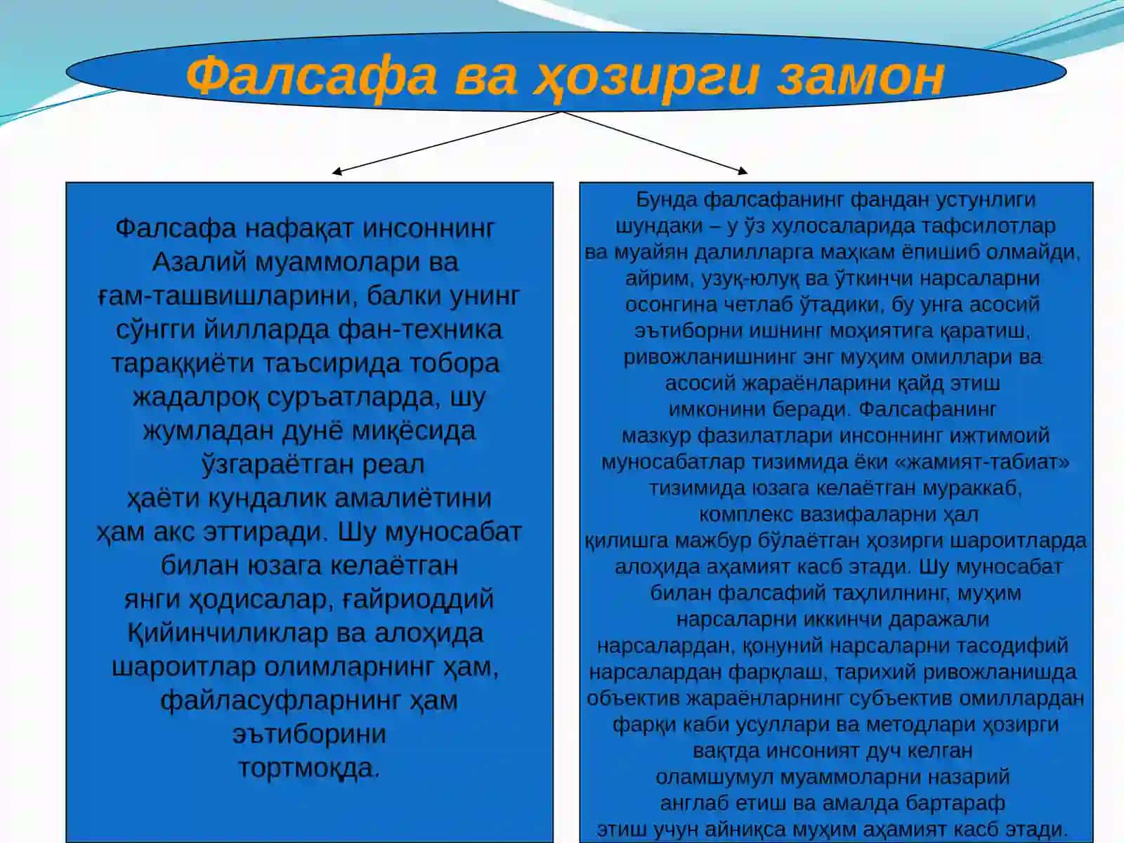 Глобалжараёнлар ва барқарор тараққиёт. Фалсафа ва ҳозирги замон 2