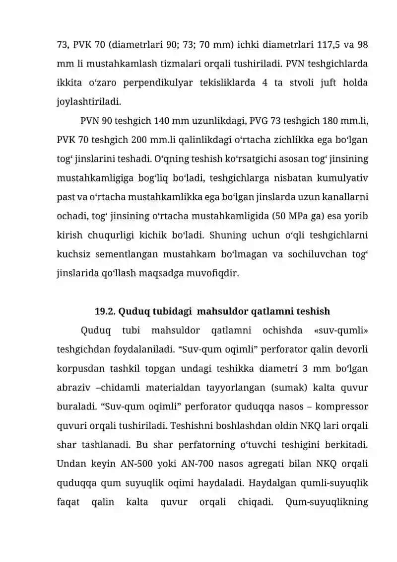 O‘qli teshgichlarni va ularning qo‘llanilishini asoslash 2