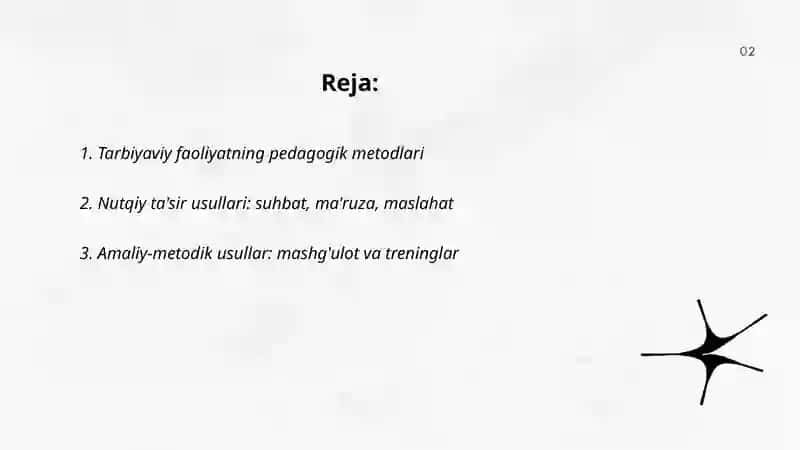 Tarbiyaning umumiy metodlari 2