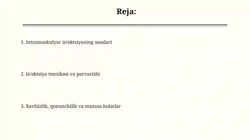 Intramuskulyar in'ektsiya 2