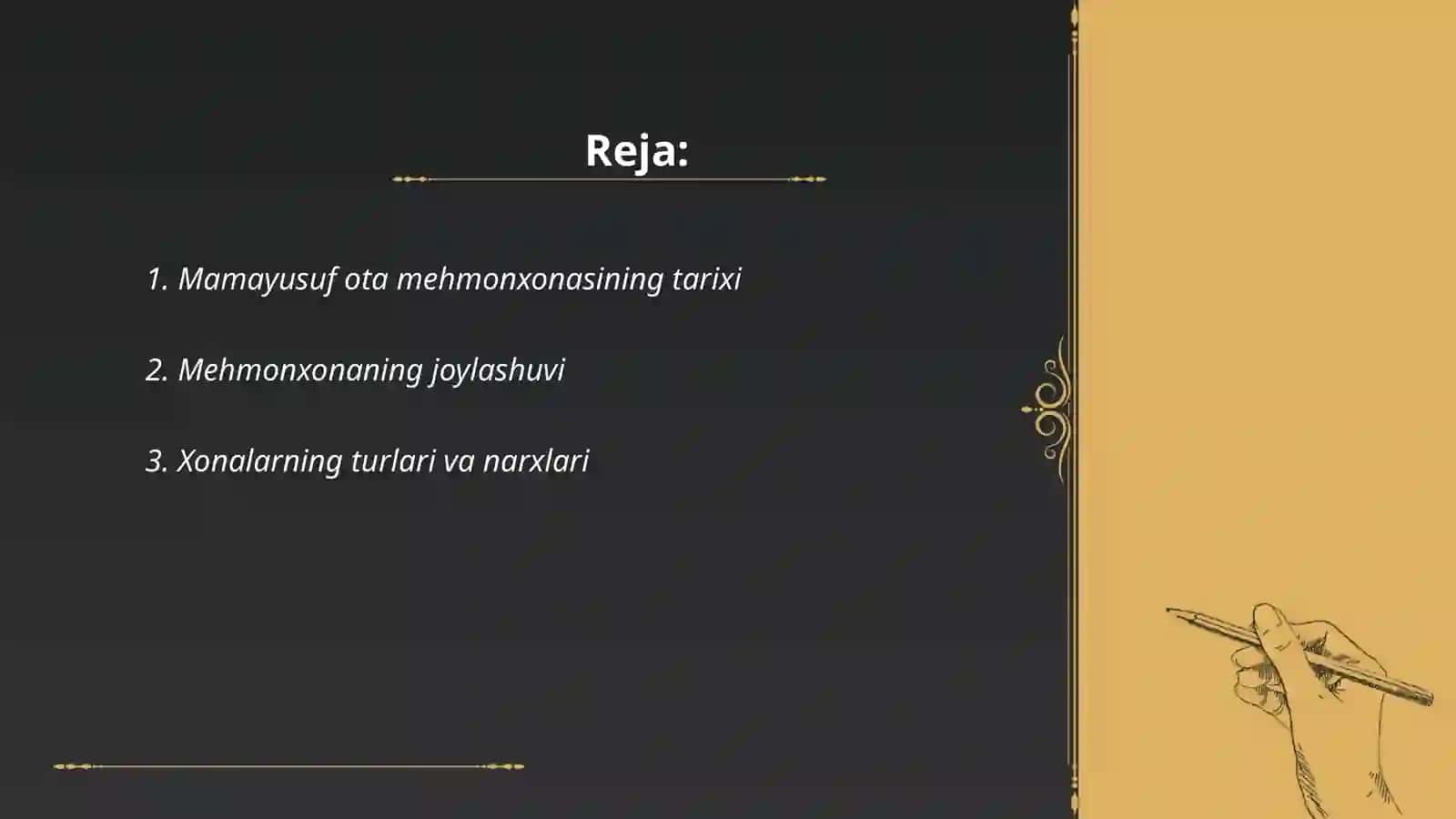 Mehmonxona "Mamayusuf ota" 2