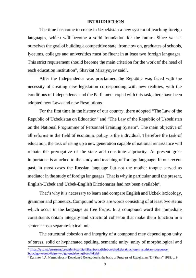 Comparative Analyses of Compounding in Uzbek and English 2
