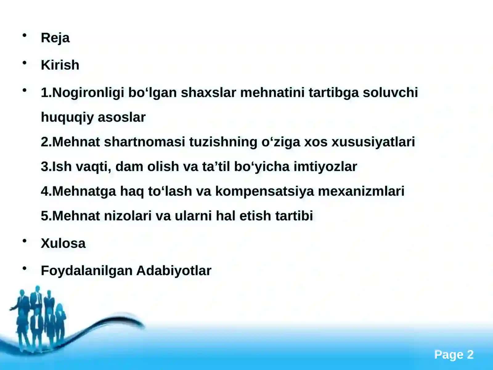Nogironligi bo‘lgan shaxslarning mehnatini huquqiy jihatdan tartibga solishning o‘ziga xos xususiyatlari 2