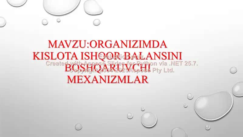 Odam va hayvon fizialogiyasi 2