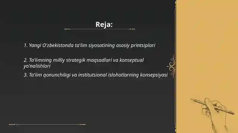 Yangi O'zbekistonda talim timini rivojlanishining konsiptuval asoslari 2