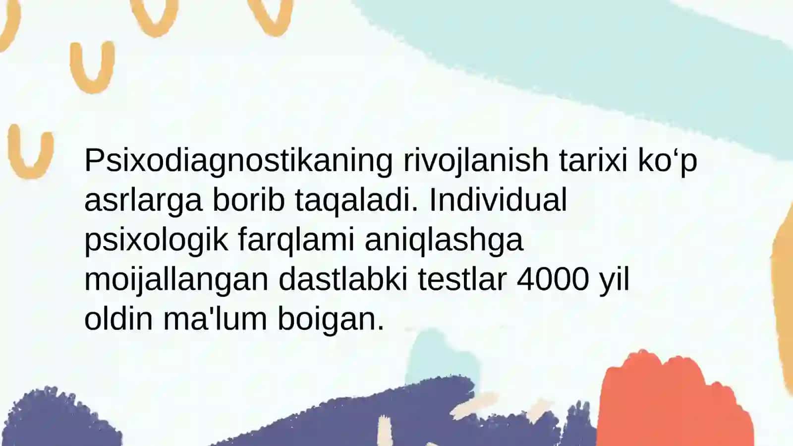 Y.Shvansar bo‘yicha psixodiagnostik metodlar klassifikatsiyas 2