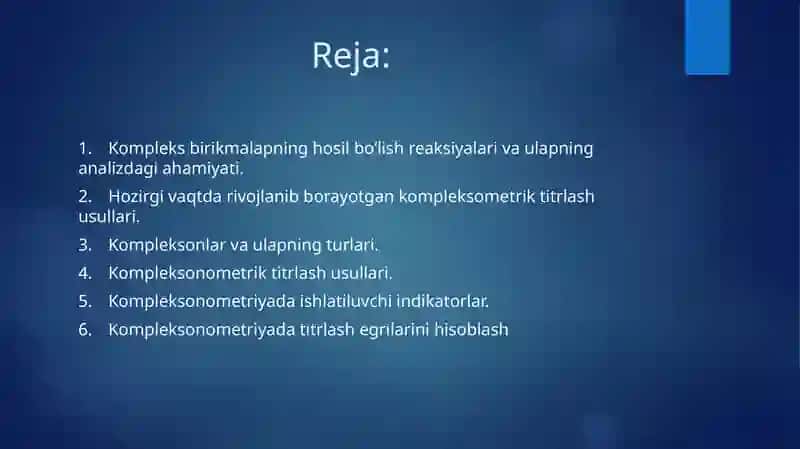KOMPLEKSONOMETRIK TITRLASH 2