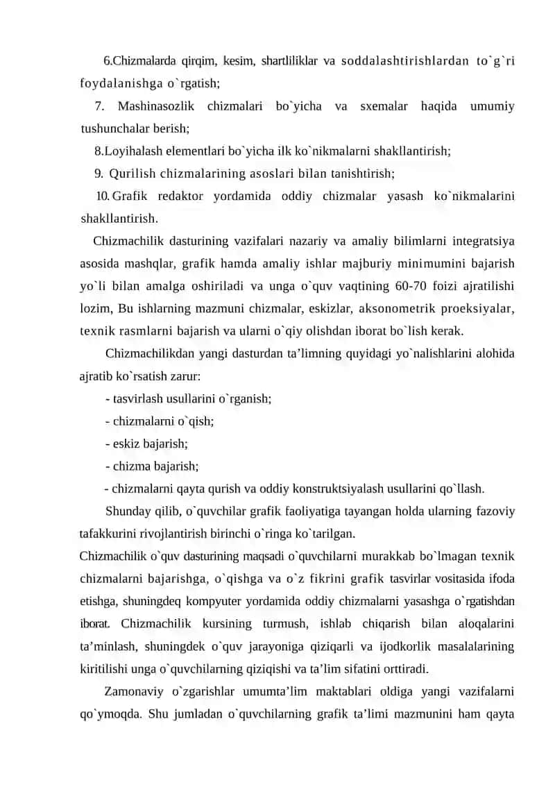 Chizmachilik kursi 2