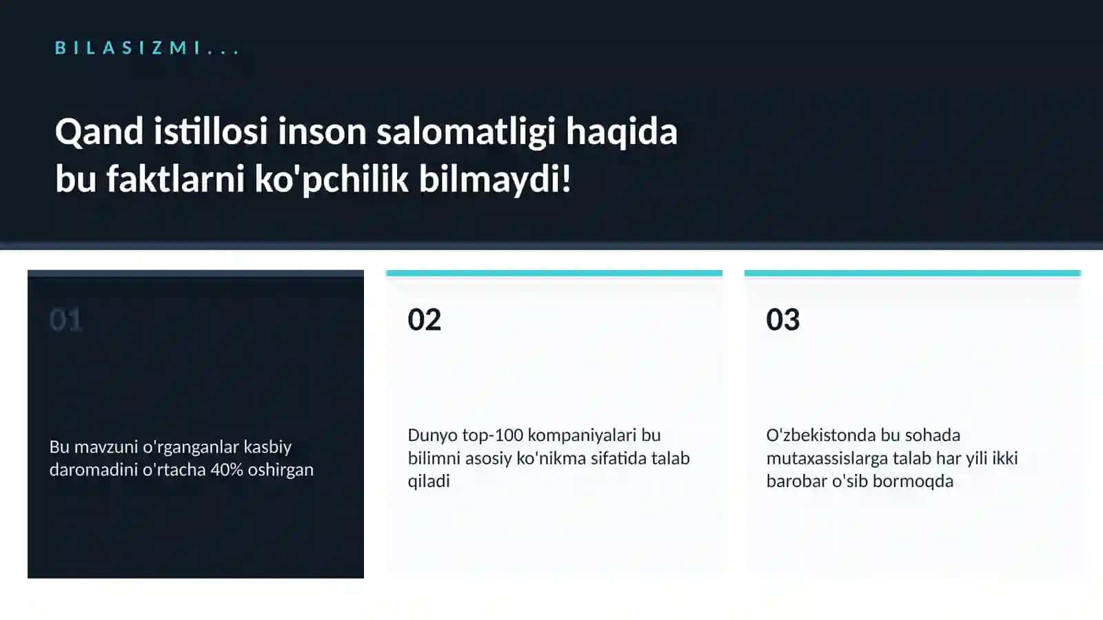 Qand istillosi inson salomatligi 2