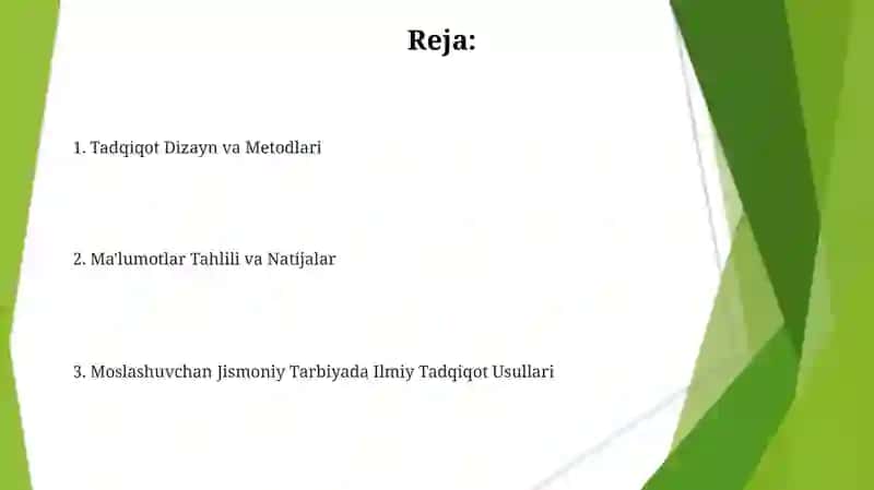 Adaptiv jismoniy tarbiyada ilmiy-tadqiqot usullari 2