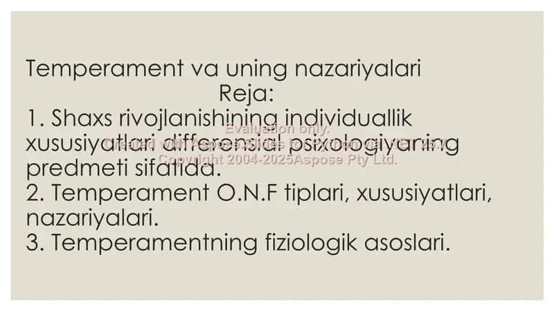 Temperament va uning nazariyalari 2