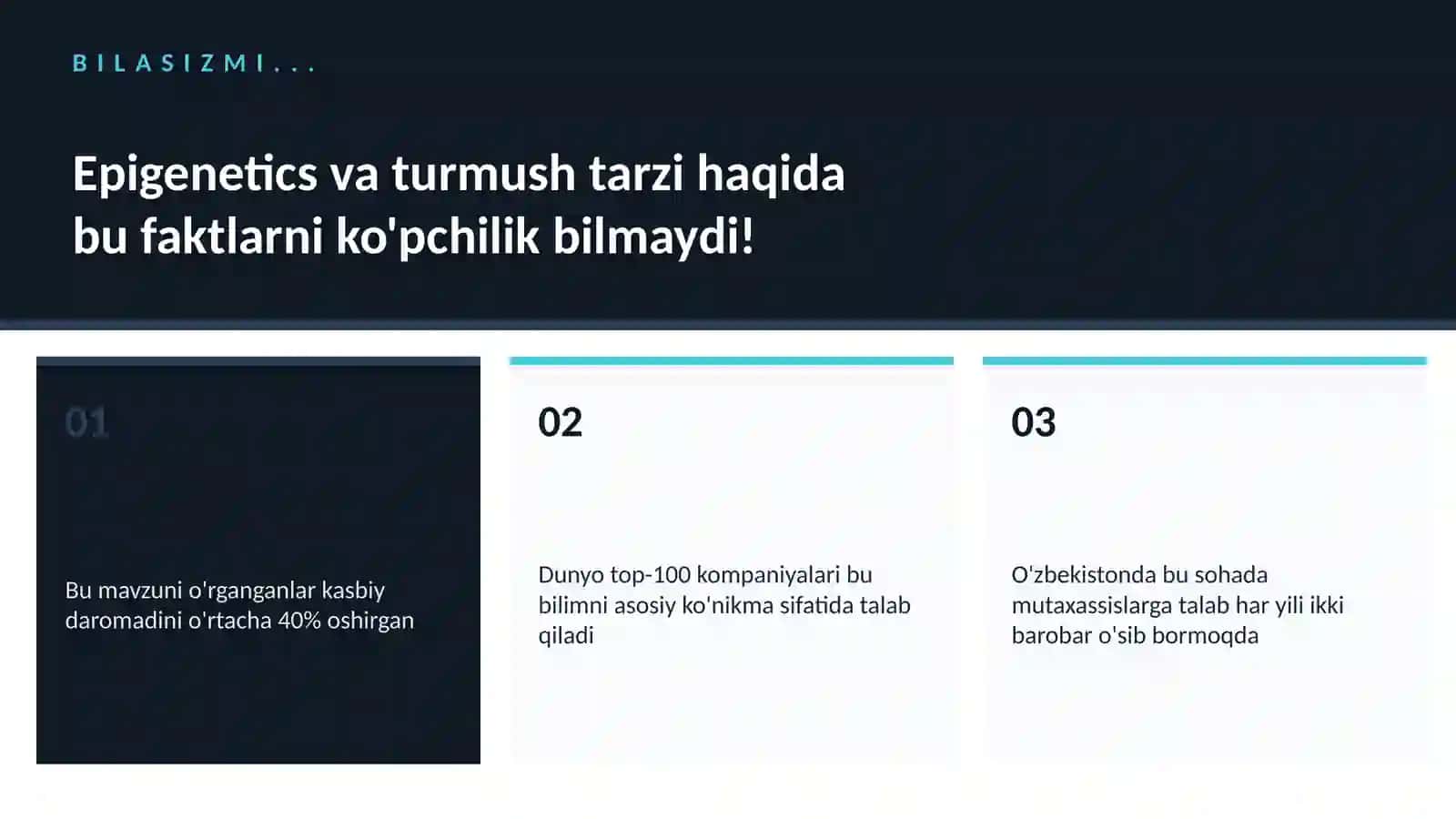 Epigenetics va turmush tarzi 2