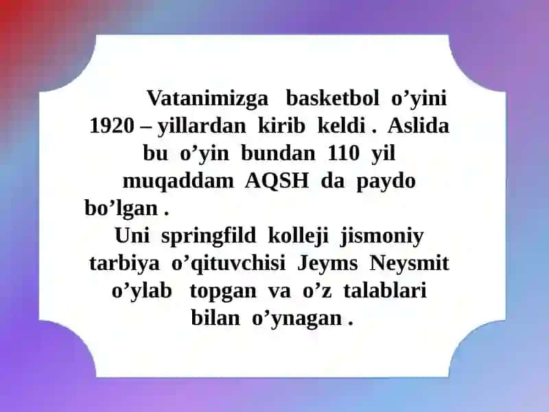 Basketbol oyinida topni uzatish vaqbul qilish 2