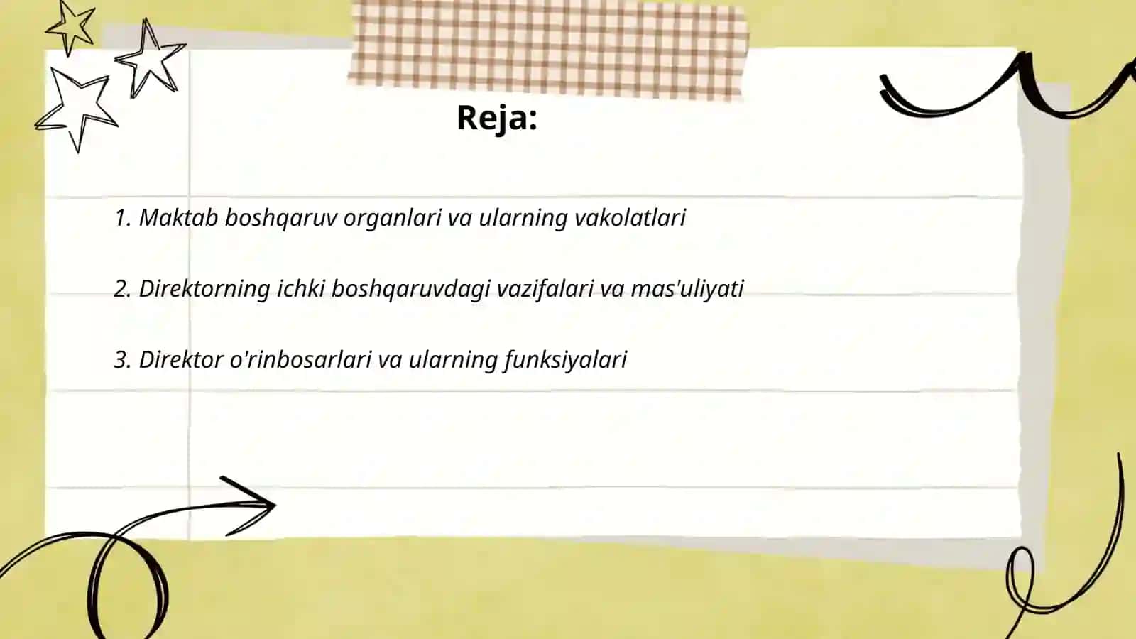 Maktabning ichki boshqaruvi,uning tuzulishi va vazifalari 2