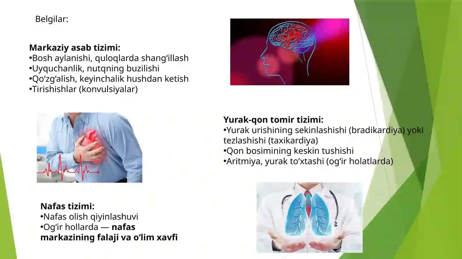 Anesteziyaga noto'g'ri qilingandak kuzatiladigan holatlar va oldini olish choralari 2