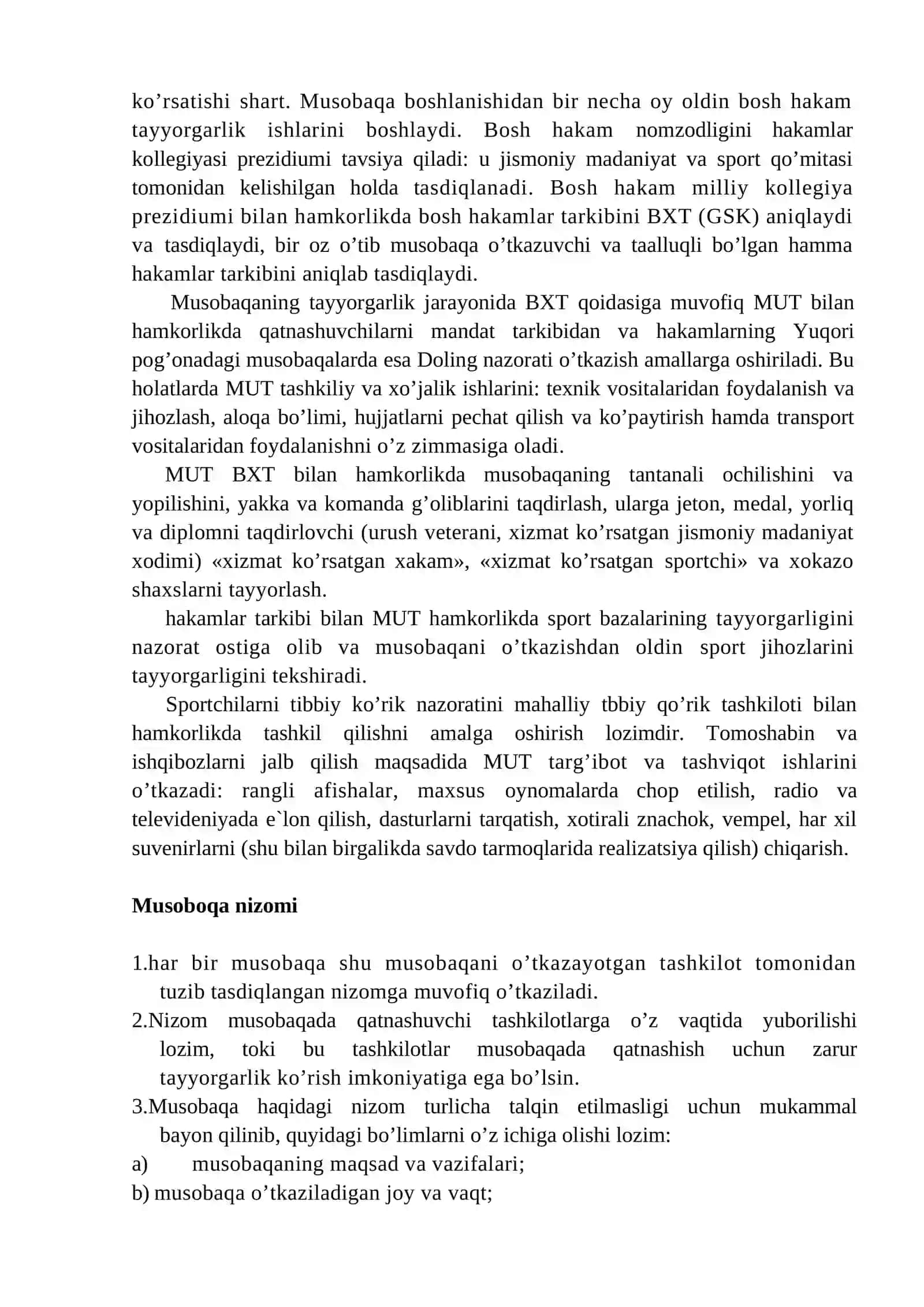 Musоbаqа qоidаlаri vа yengil аtlеtikаning mоddiy-tехnik tа’minоti 2