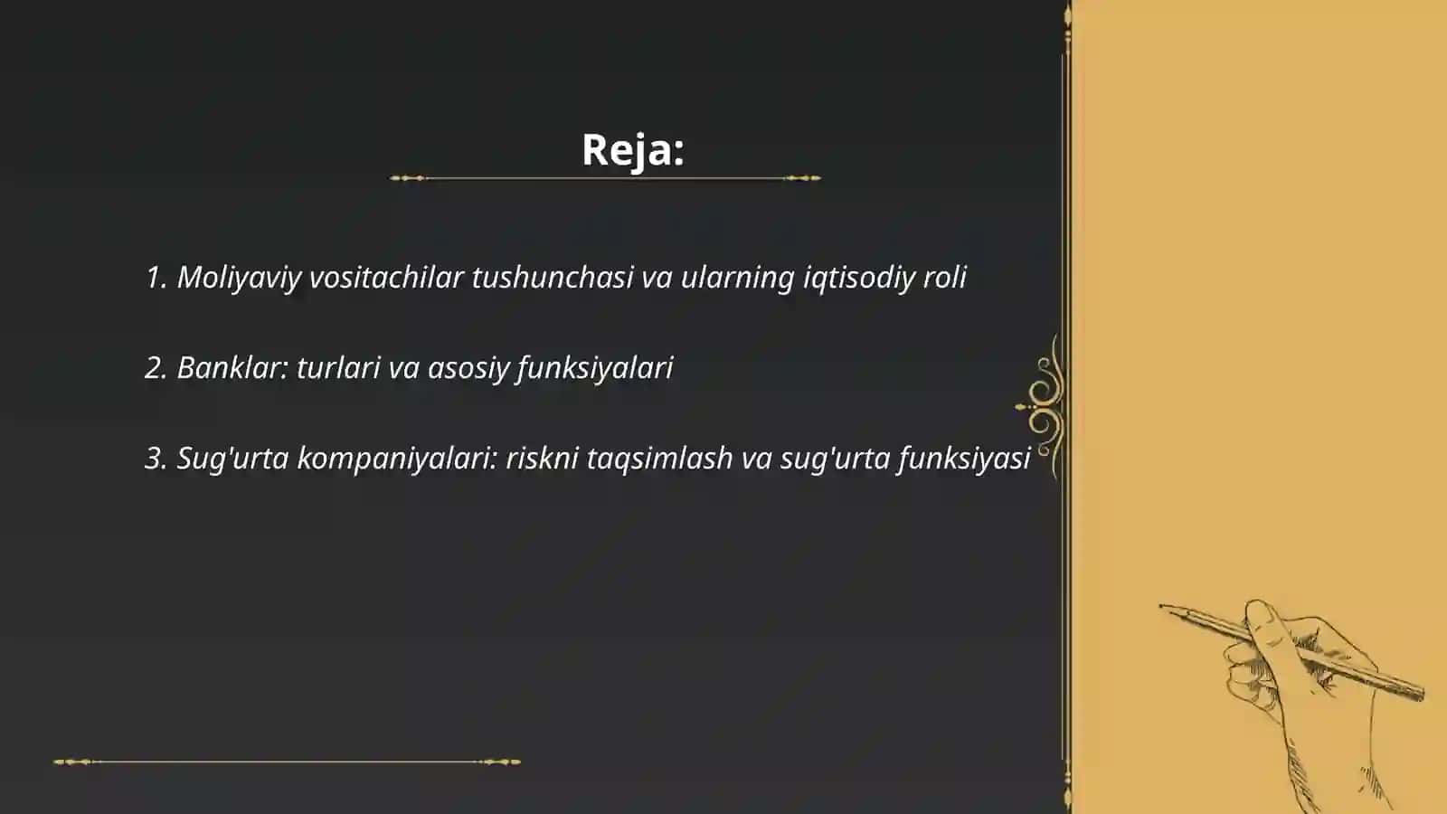 Moliyaviy vositachilar: turlari va funksiyalari 2