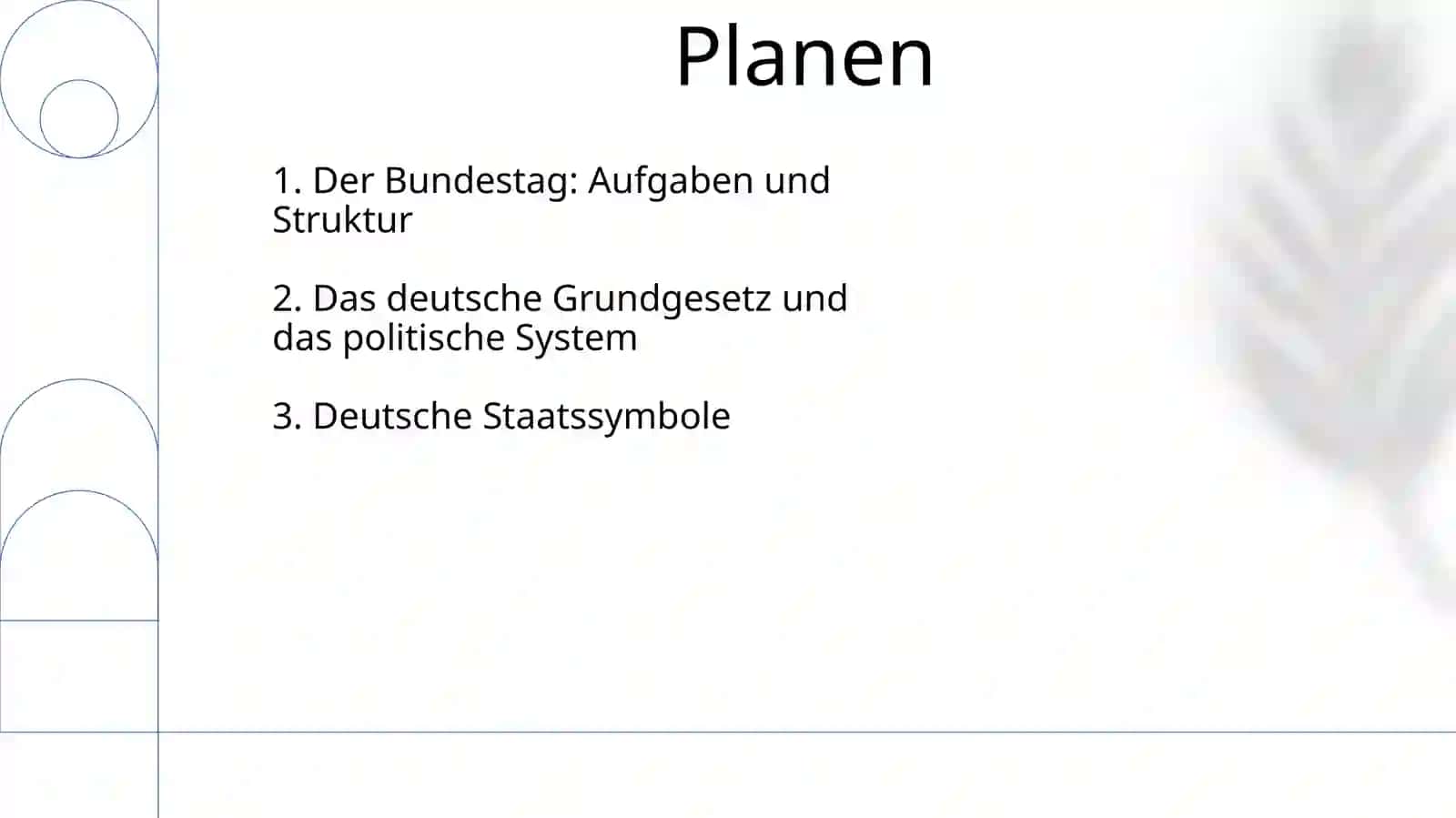 Parlament. Die Verfassung, das Staatssystem von Deutschland. Bundestag.Staatssymbole 2