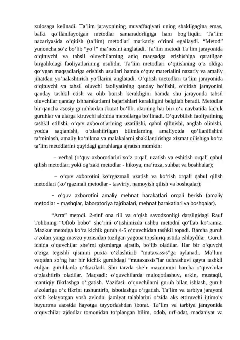 Pedagogik jarayon 2
