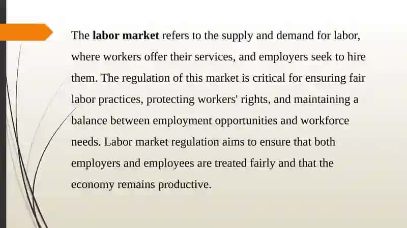 REGULATION OF THE LABOR MARKET AND EMPLOYMENT 2