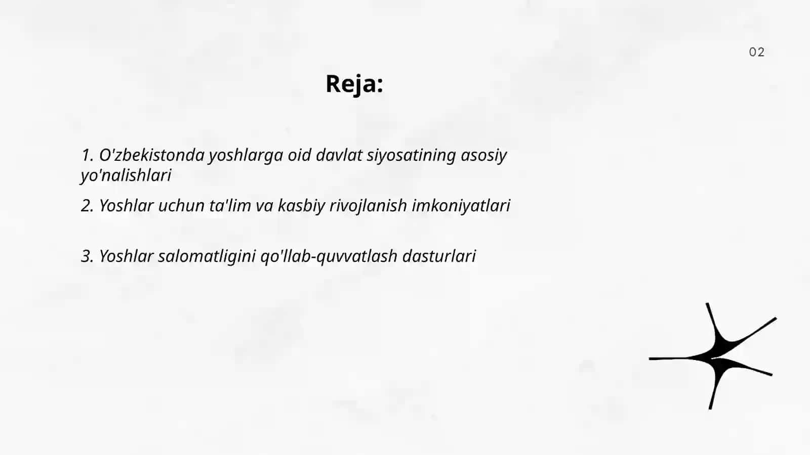 O'zbekistonda yoshlarga oid davlat siyosati 2