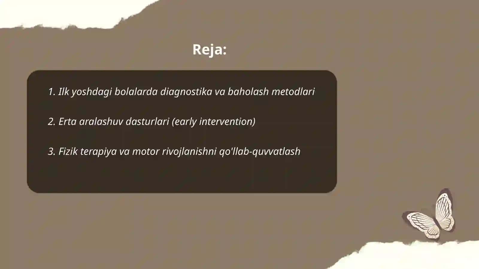 Ilk yoshdagi bolalarning reabilitatsiya 2