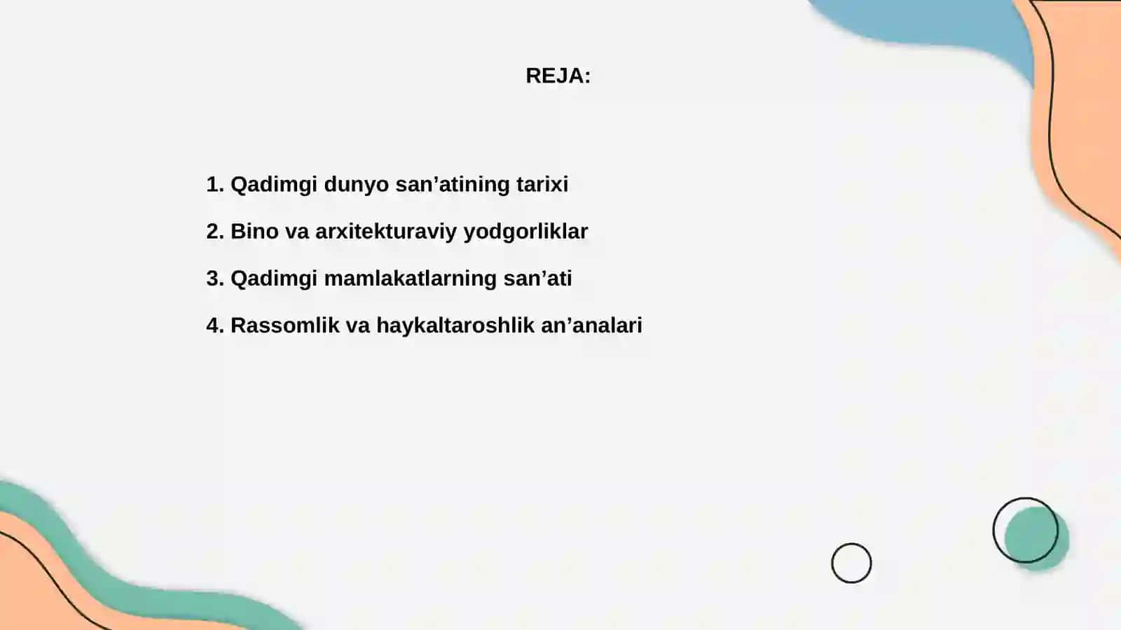 Qadimgi dunyo sanʼati 2