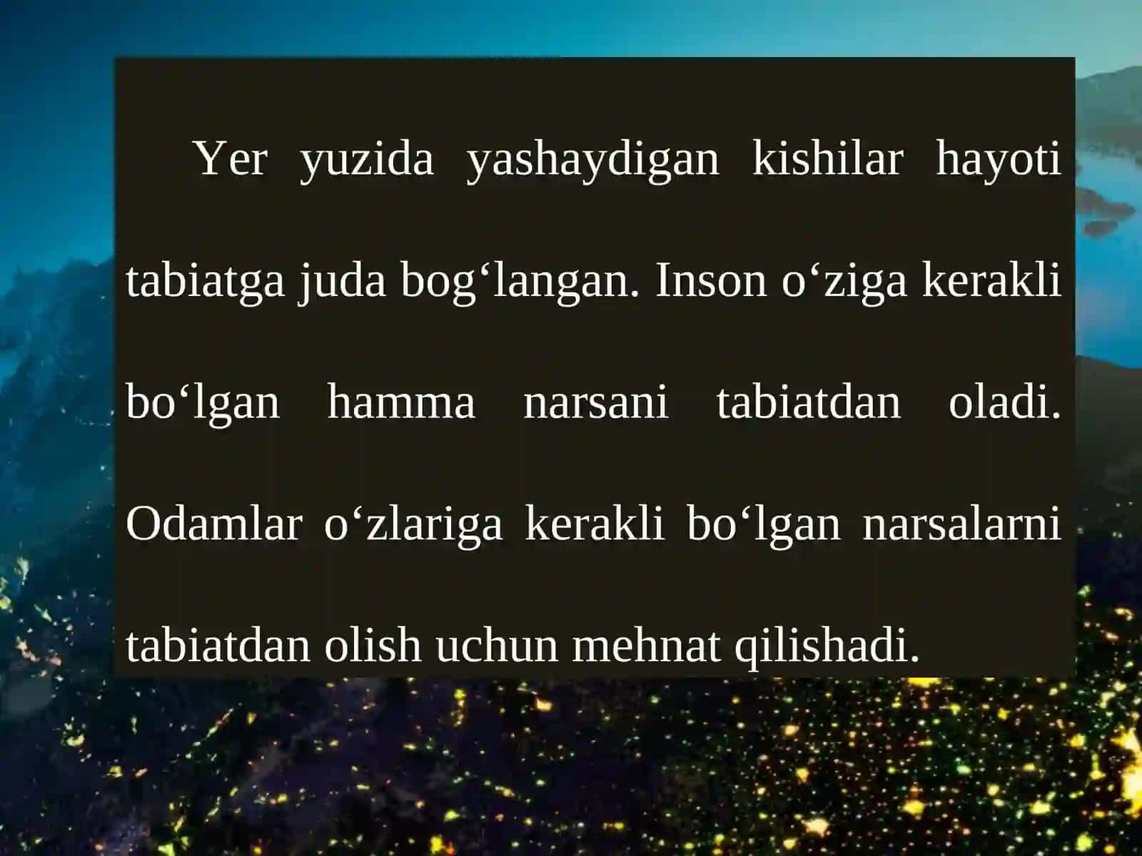„Materiklar va okeanlar tabiiy geografiyasi“ kursida nimalar o‘rganiladi? 2