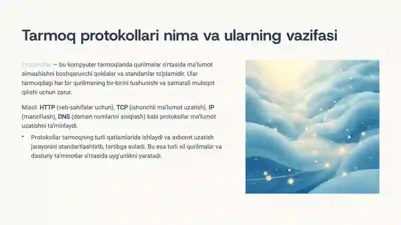 Tarmoq protokollari va ularning vazifasi 2