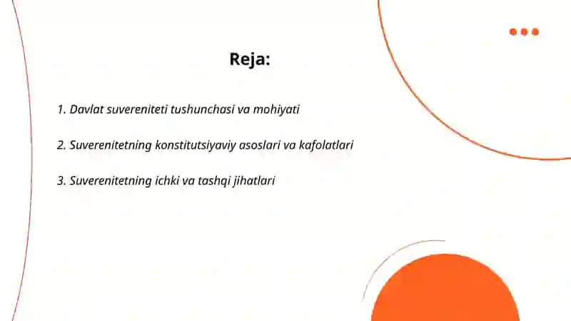 Davlat suvereniteti va uning konstitutsiyaviy asoslari 2