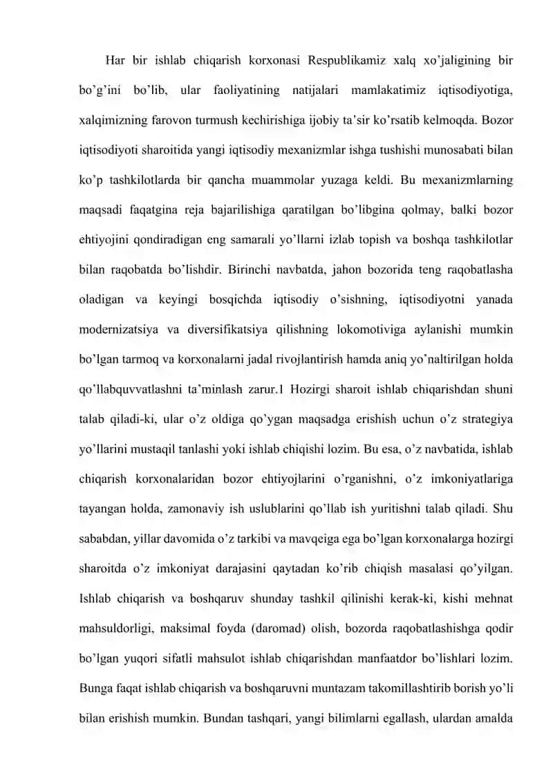 Raqobatchilikni baholash usullari 2