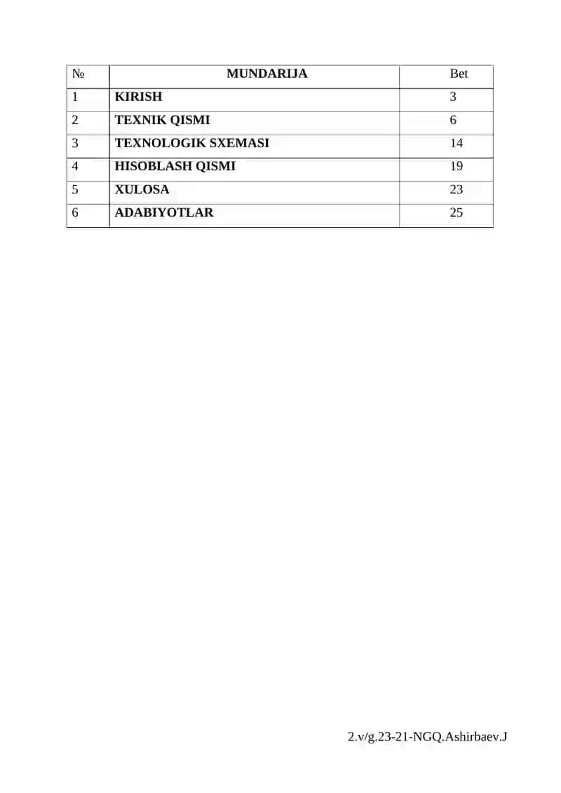SHGKMda tabiiy gazni vodarod sulfiddan tozalash texnologiyasi tavsifi 2