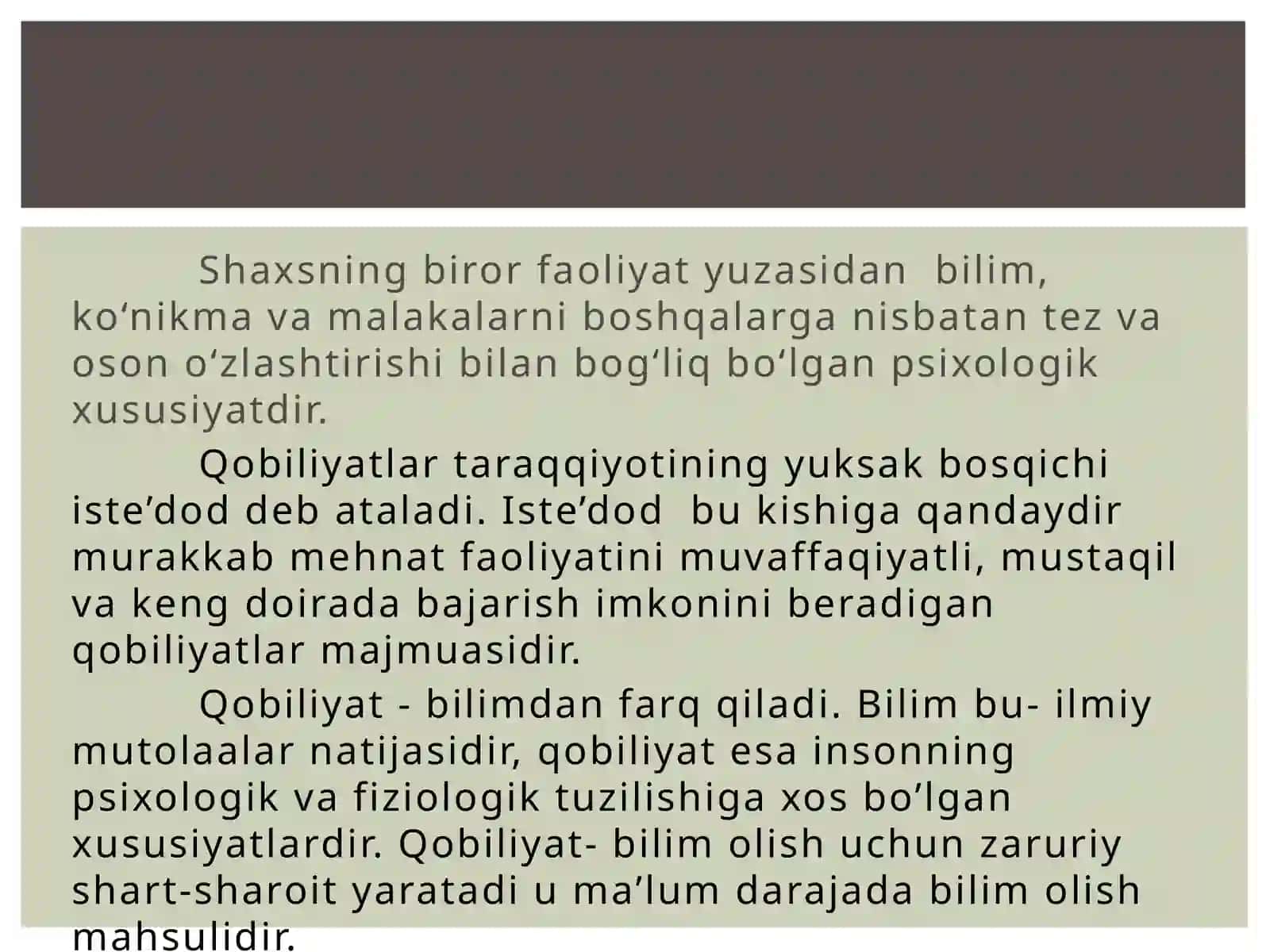 O’qituvchi faoliyatida pedagogik qobilyatlar 2