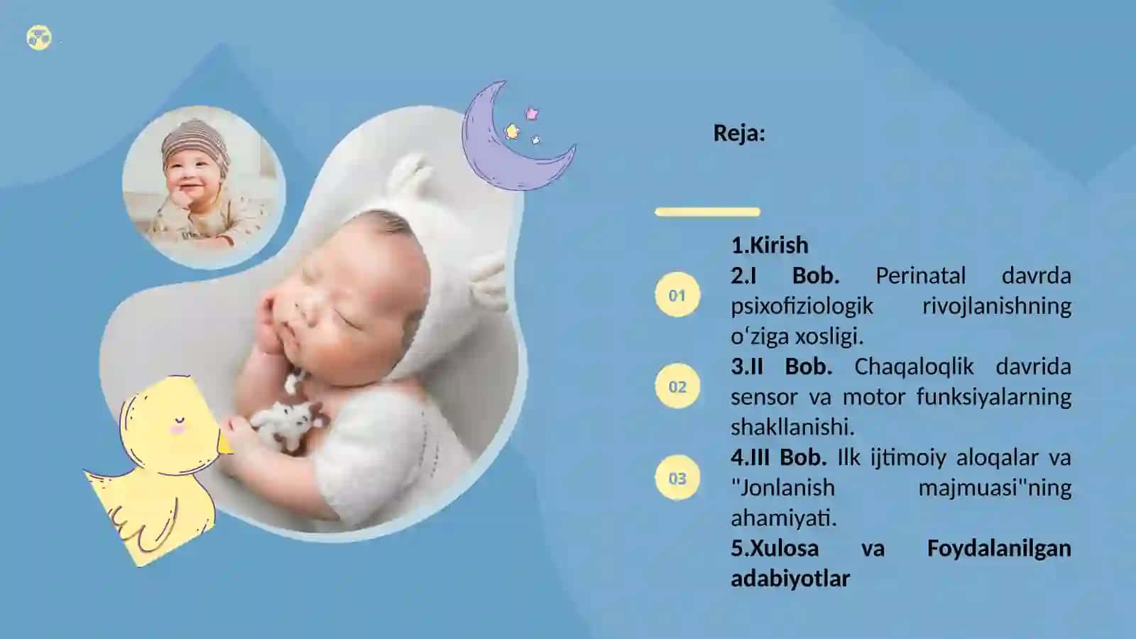“Perinatal va chaqaloqlik davrida psixofiziologik rivojlanishga xos xususiyatlari” 2