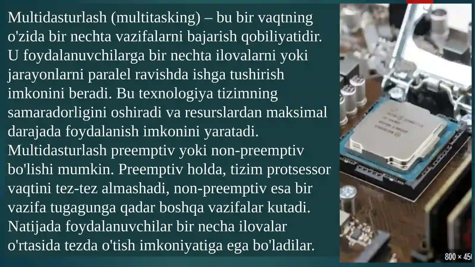 MULTIDASTULA AJRATILGAN VAQT TIZIMLARDAKOʻPFOYDALANUVCHIREJIMI 2