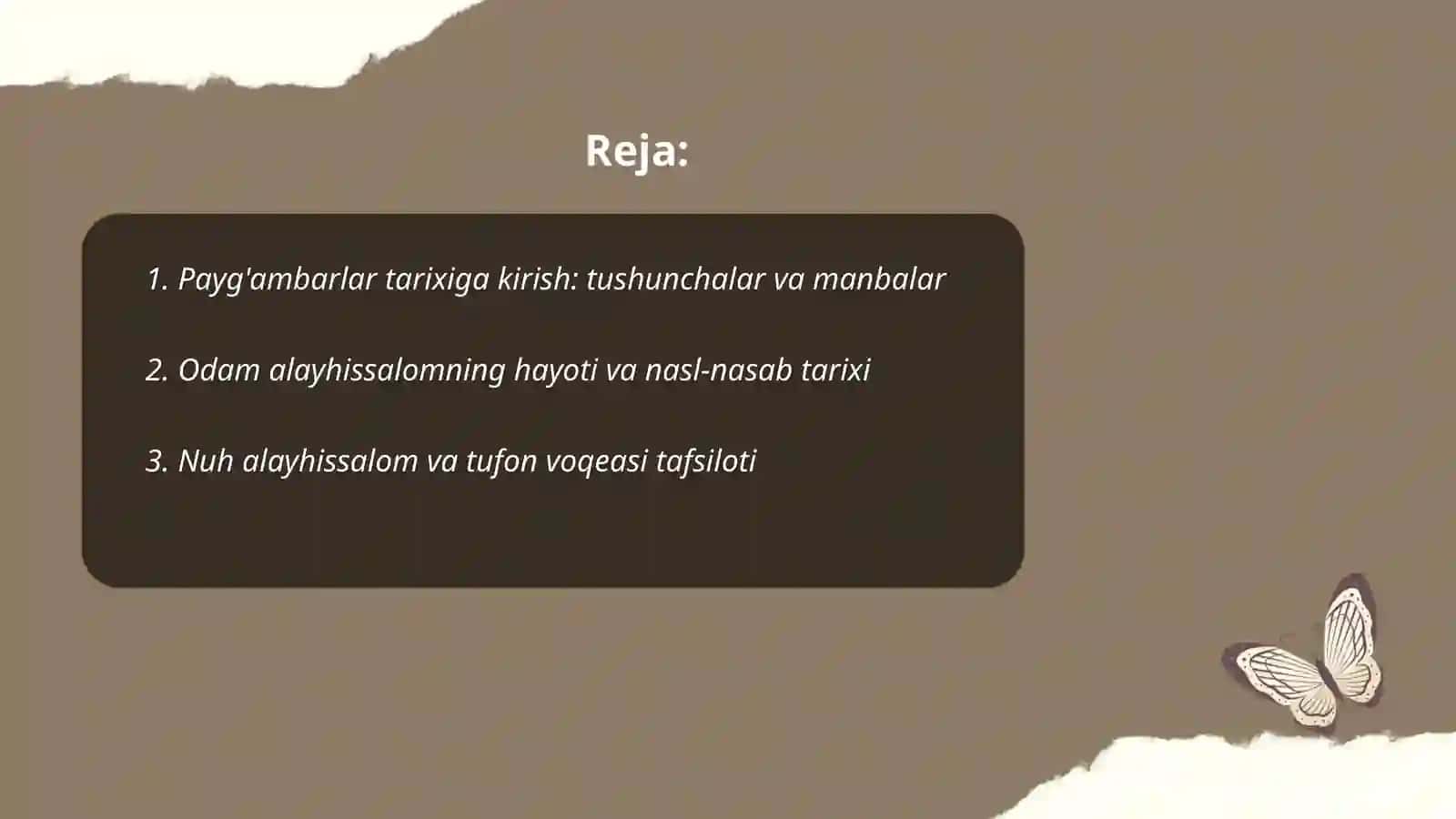 Payg'ambarlar tarixi 2