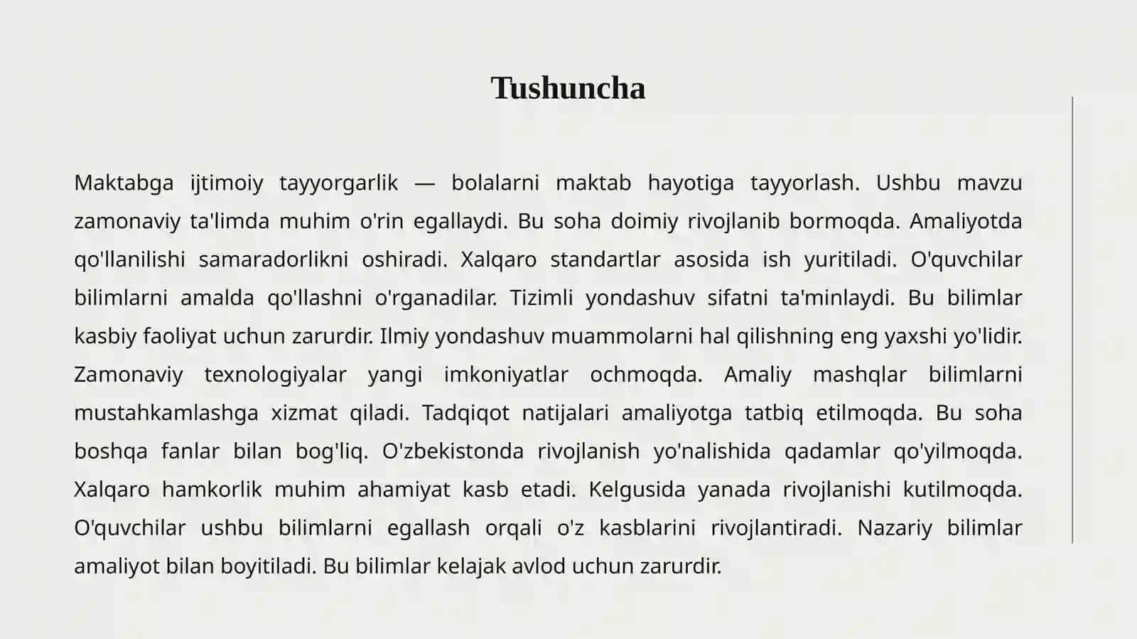 MAKTABGA IJTIMOIY TAYYORGARLIK 2