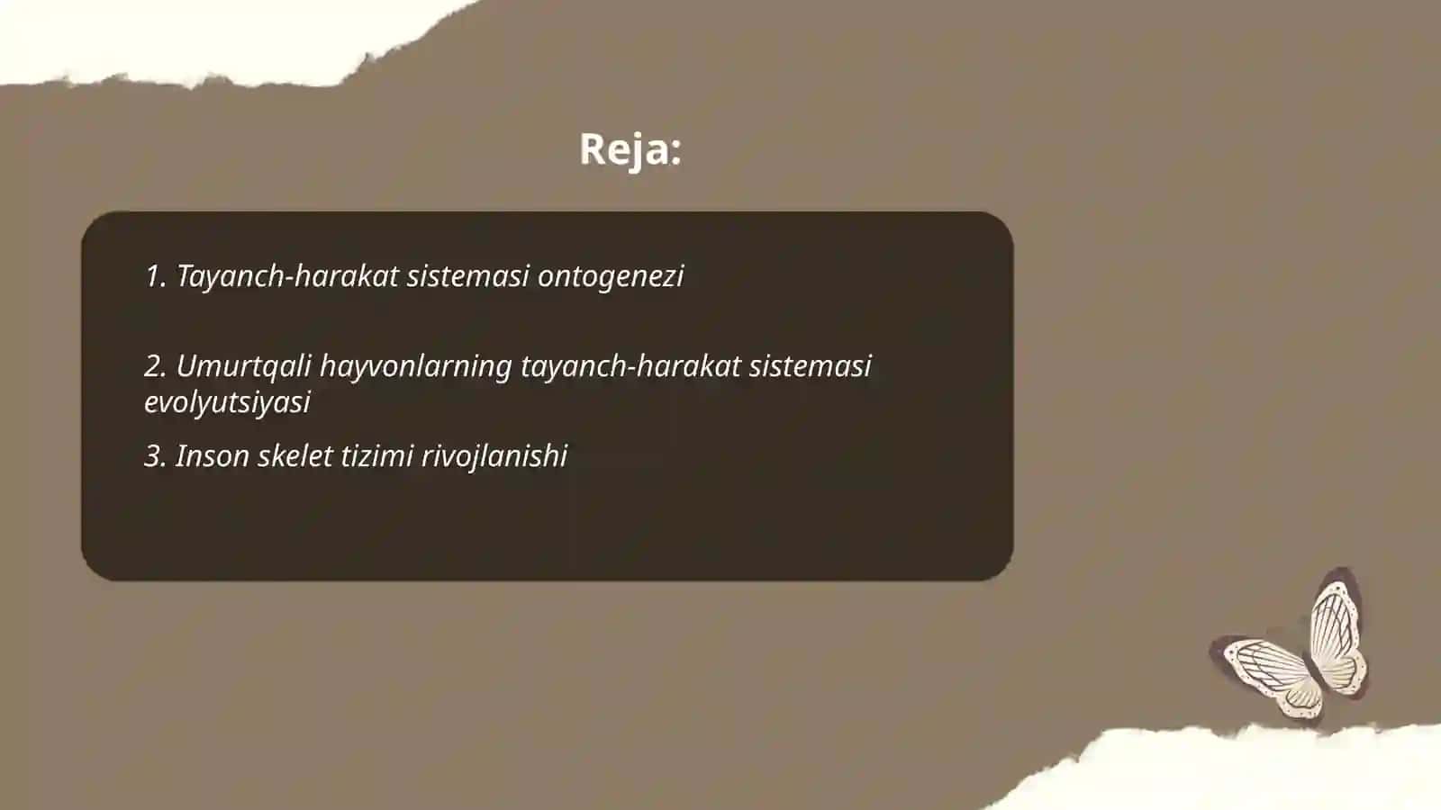 Organlar sistemasi onto-filogenezi 2
