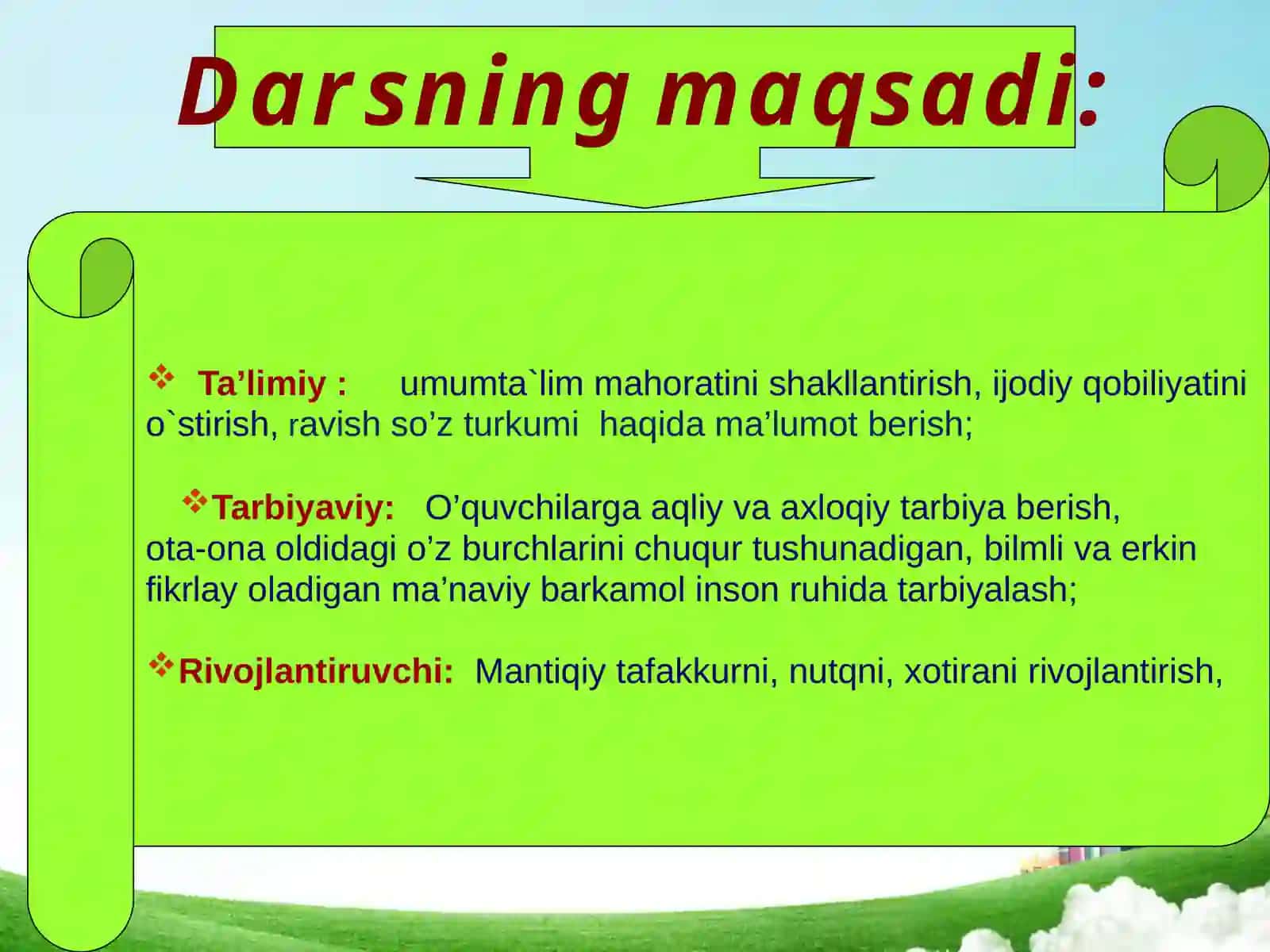 “Ravish so’z  turkumi” 2